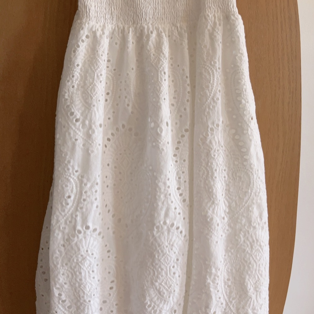 White Pink Lily Summer dress